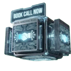 Digital Handshake Media "Book call now" badge